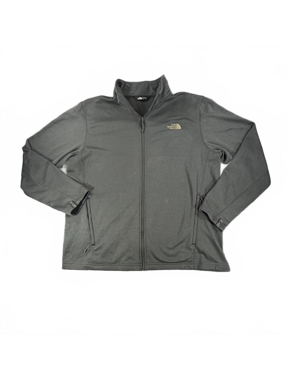 The North Face Men’s XL Gray Fleece Jacket – Charcoal Gray